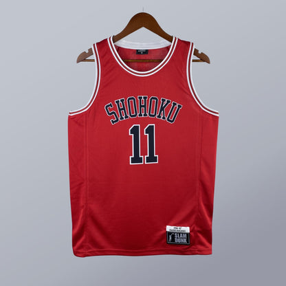 Kaede Rukawa - Shohoku Jersey - Slam Dunk 1996/97 Roja