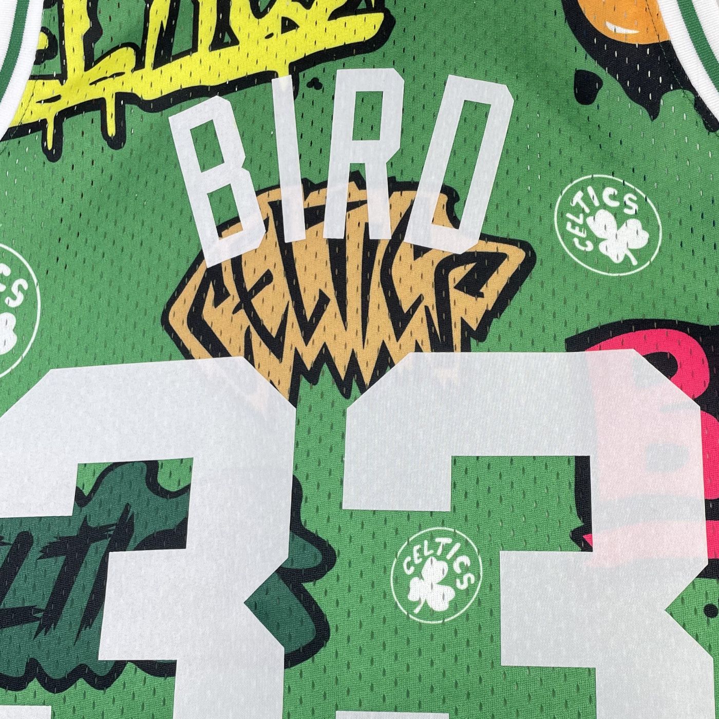 Larry Bird - Celtics Jersey - Hardwood Classics 1985/86 Swingman Slap Stickers