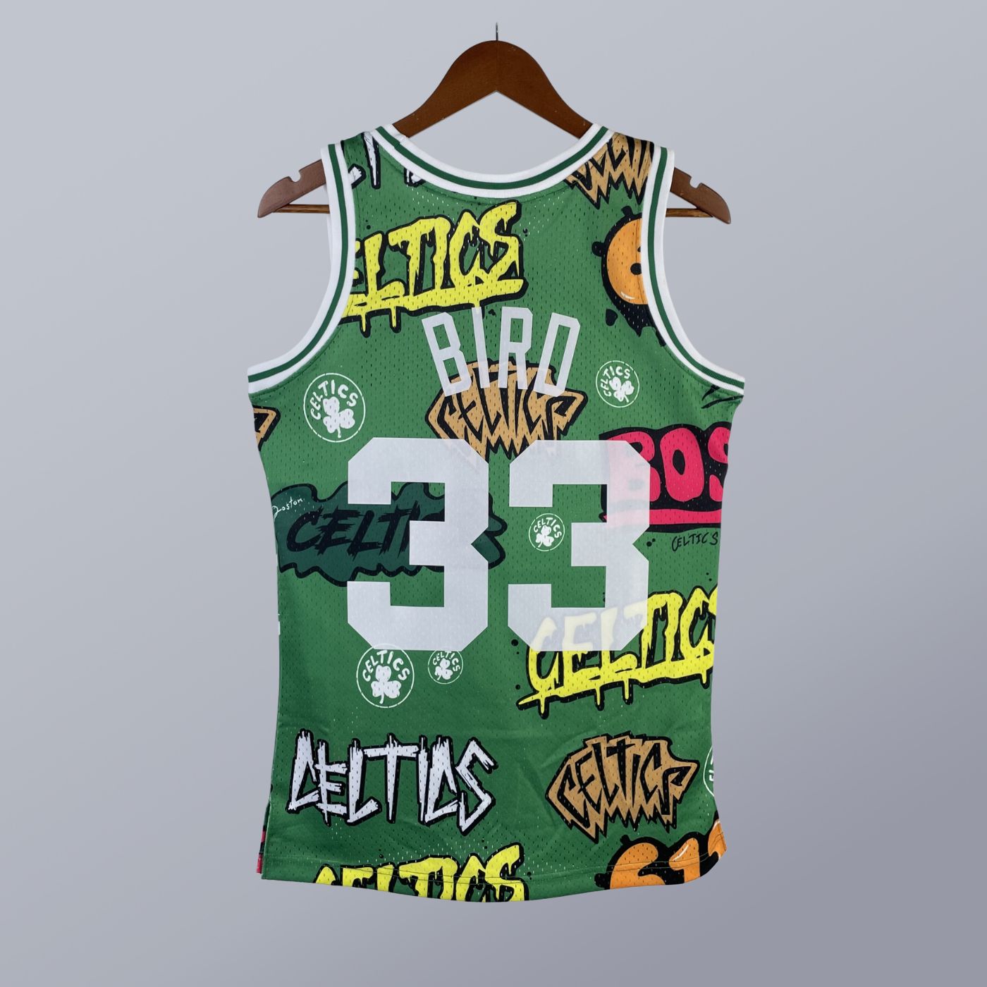 Larry Bird - Celtics Jersey - Hardwood Classics 1985/86 Swingman Slap Stickers