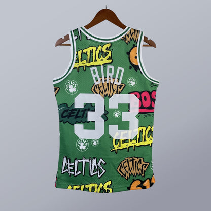 Larry Bird - Celtics Jersey - Hardwood Classics 1985/86 Swingman Slap Stickers