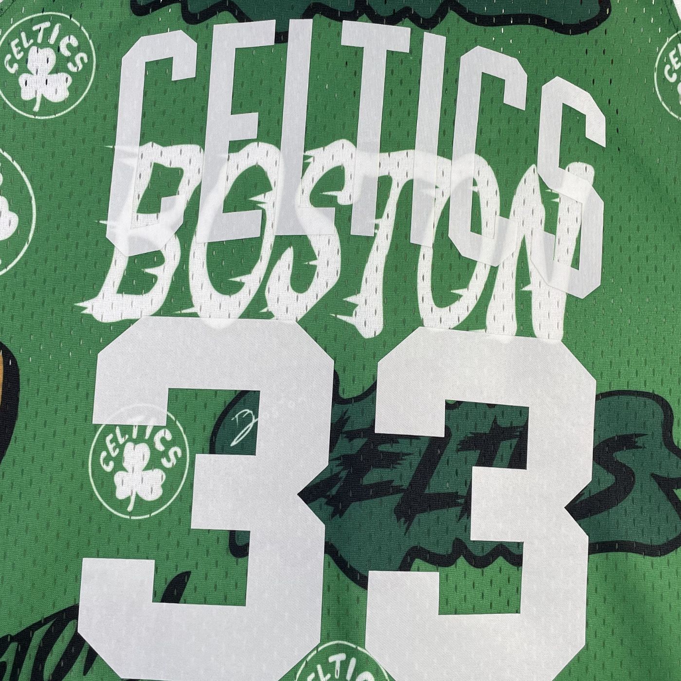 Larry Bird - Celtics Jersey - Hardwood Classics 1985/86 Swingman Slap Stickers