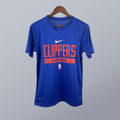 Manga Corta Pre-game Style – Clippers Jersey – Azul