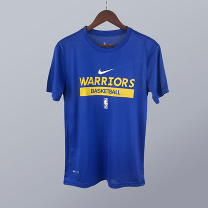Manga Corta Pre-game Style – Warriors Jersey – Azul