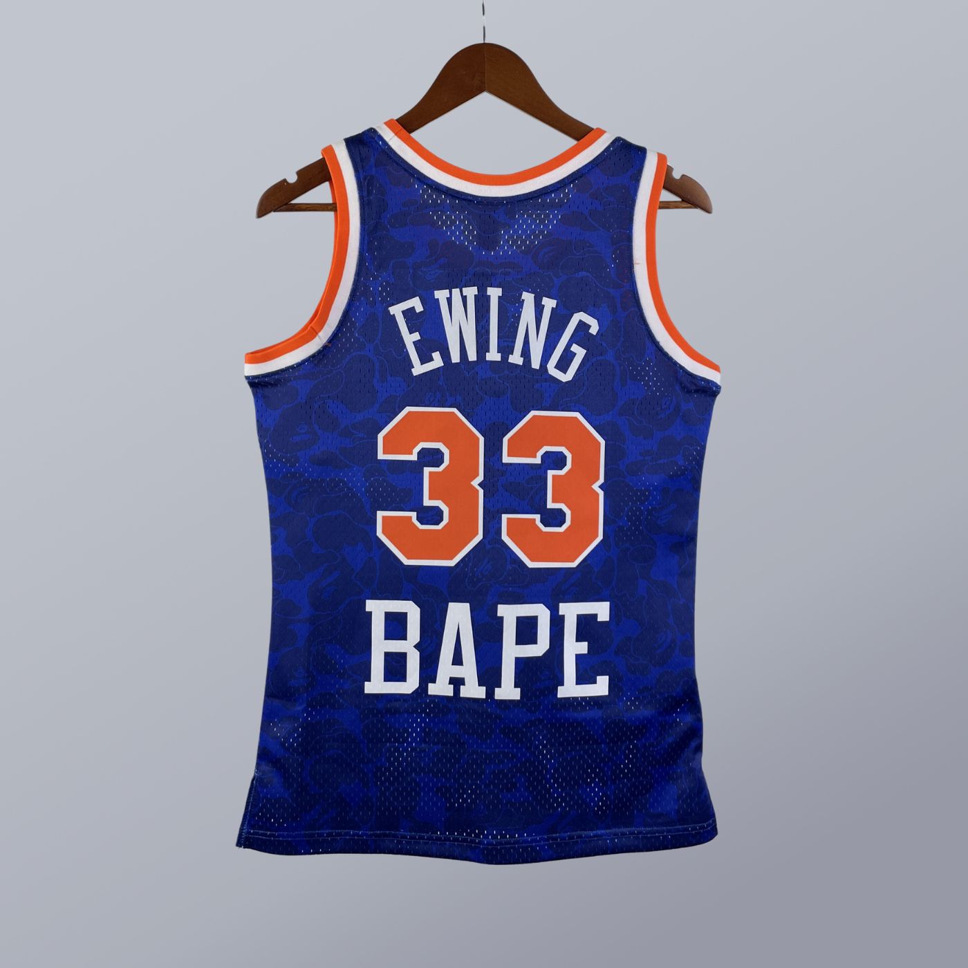 Patrick Ewing - Knicks Jersey - BAPE x Hardwood Classics 1991/92 Swingman Azul