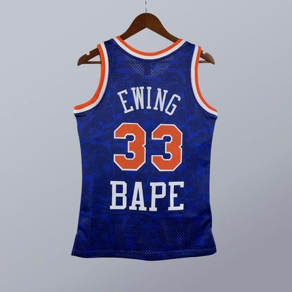 Patrick Ewing - Knicks Jersey - BAPE x Hardwood Classics 1991/92 Swingman Azul