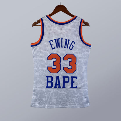 Patrick Ewing - Knicks Jersey - BAPE x Hardwood Classics 1991/92 Swingman Blanca
