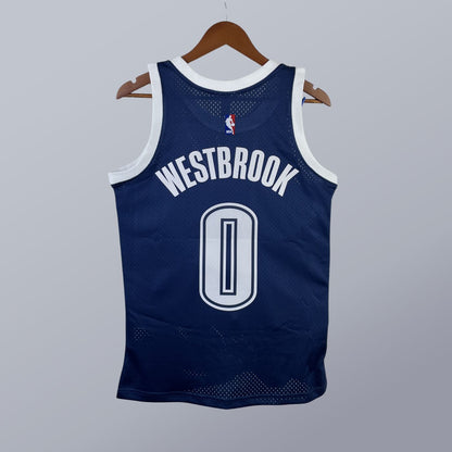 Russel Westbrook - Thunder Jersey - Hardwood Classics 2015/16 Swingman Azul