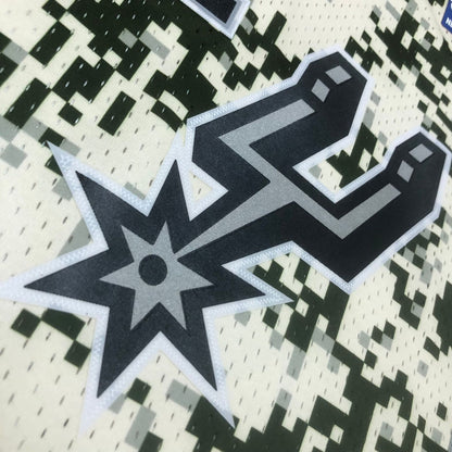 Tim Duncan - Spurs Jersey - Hardwood Classics 2013/14 Swingman Pixel Cream